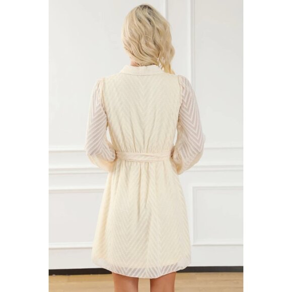 Surplice Long Sleeve Mini Dress - Picture 7 of 15